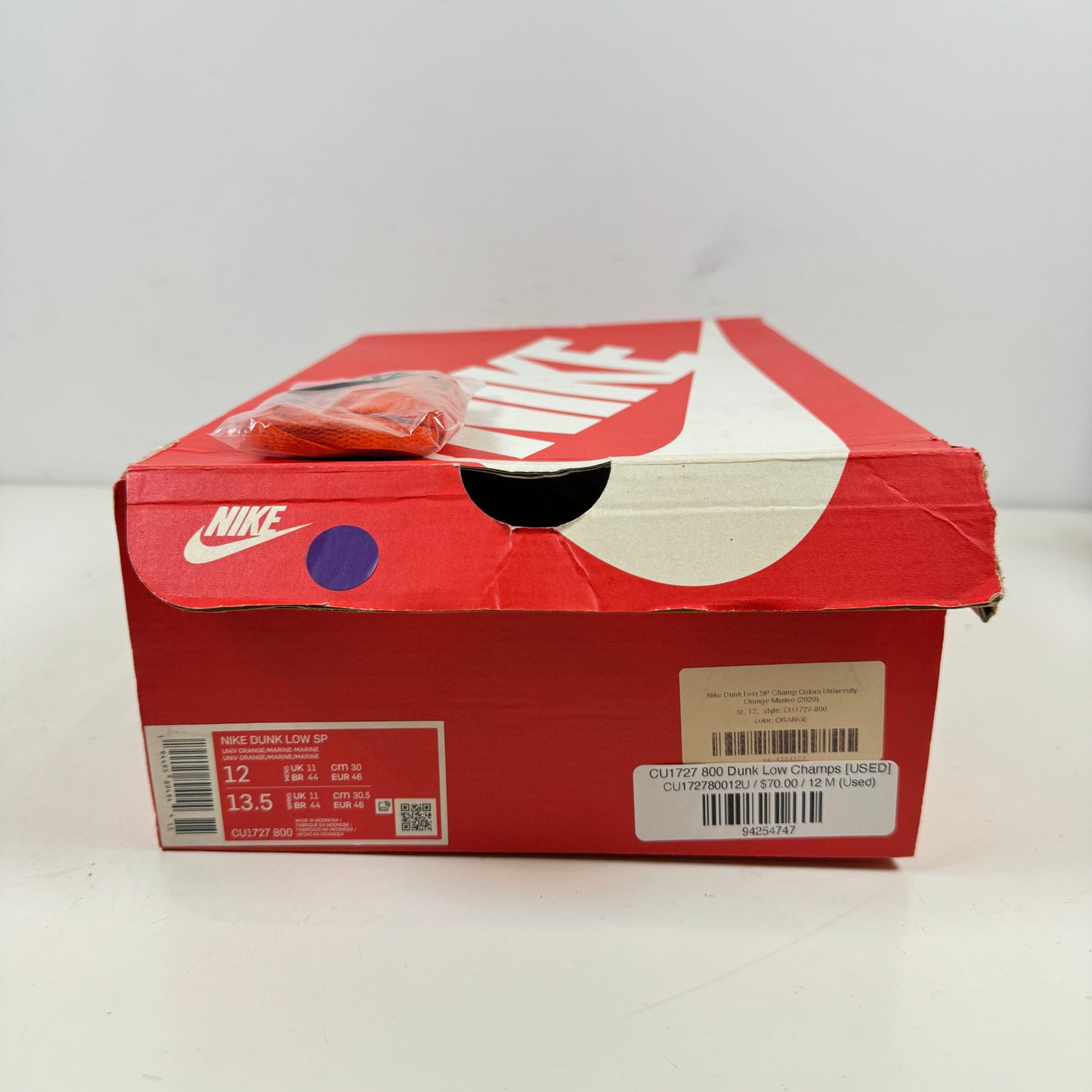 CU1727 800 Dunk Low Champs [USED] - 12 M (Used)