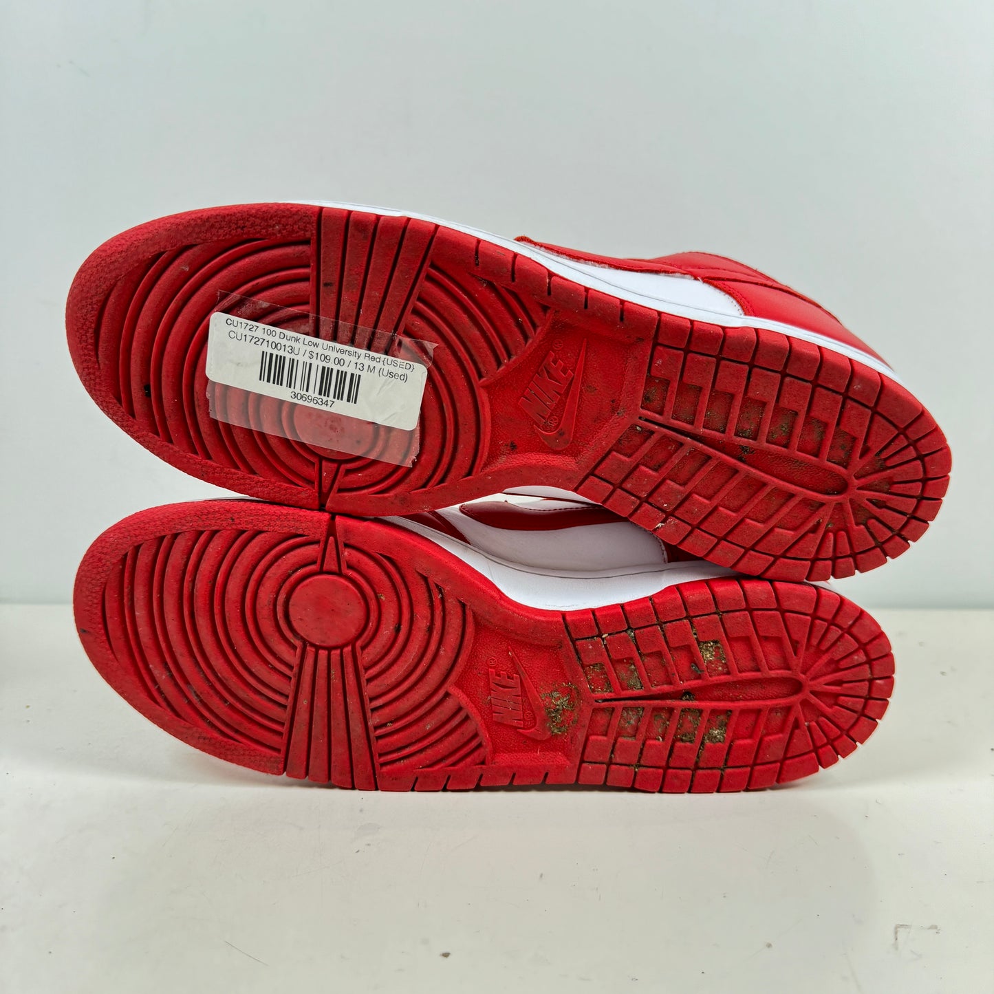 CU1727 100 Dunk Low University Red [USED] - 13 M (Used)