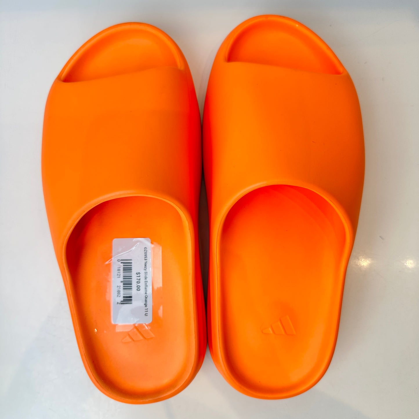 GZ0953 Adidas Yeezy Slide Enflame Orange [USED] - 11 M (Used)