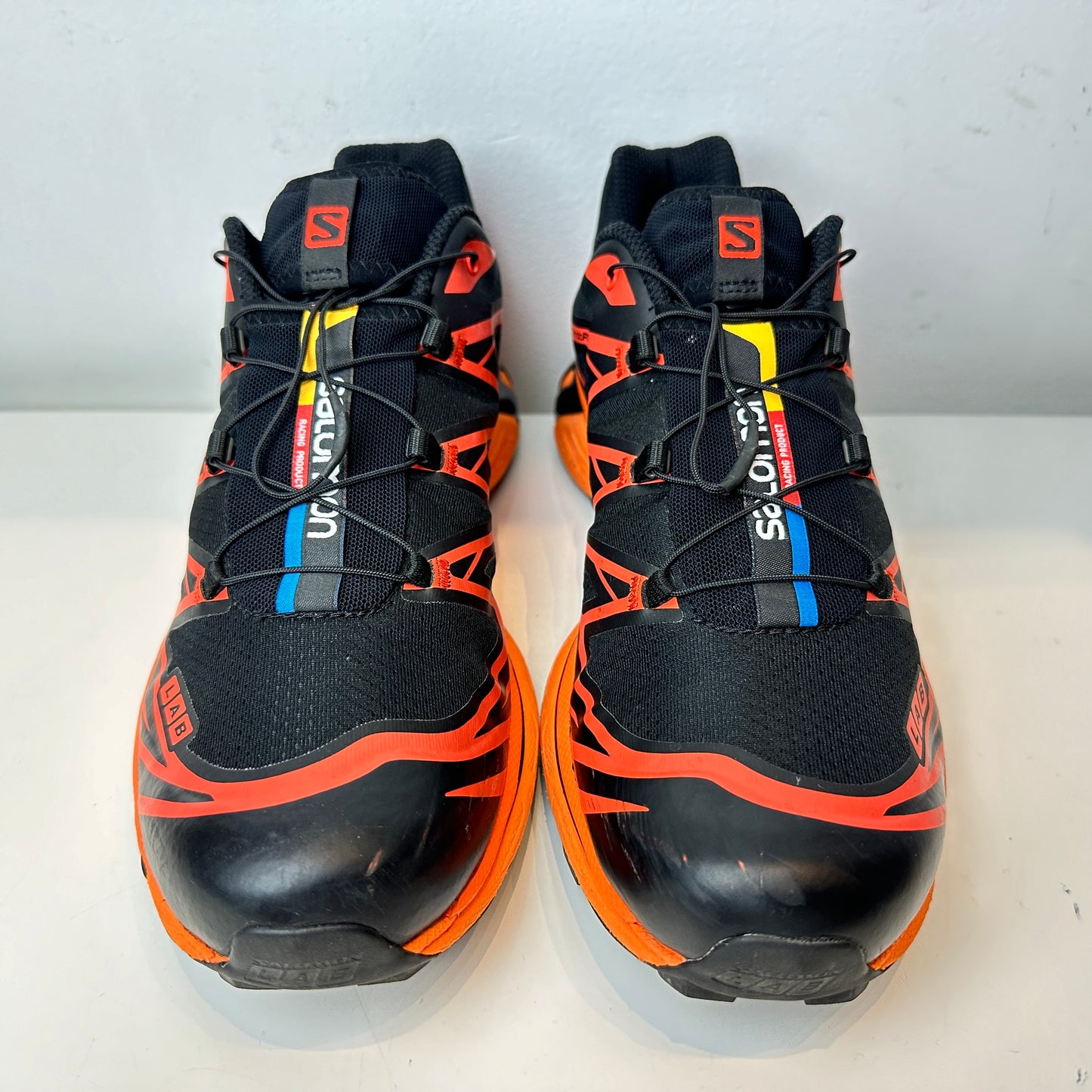 L416203 Salomon XT-6 Black Magnet Vibrant Orange [USED] - 10.5 M (Used) (No Box)