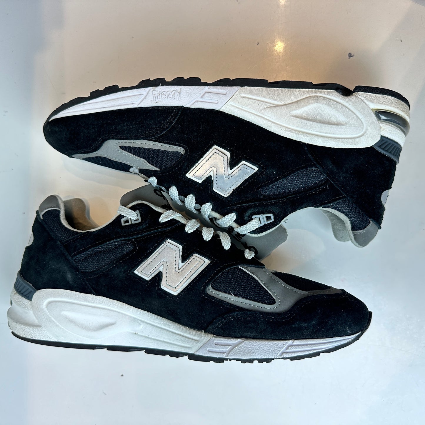 M990BL2 New Balance 990v2 MiUSA Black Grey [USED] - 9 M (Used) (No Box)