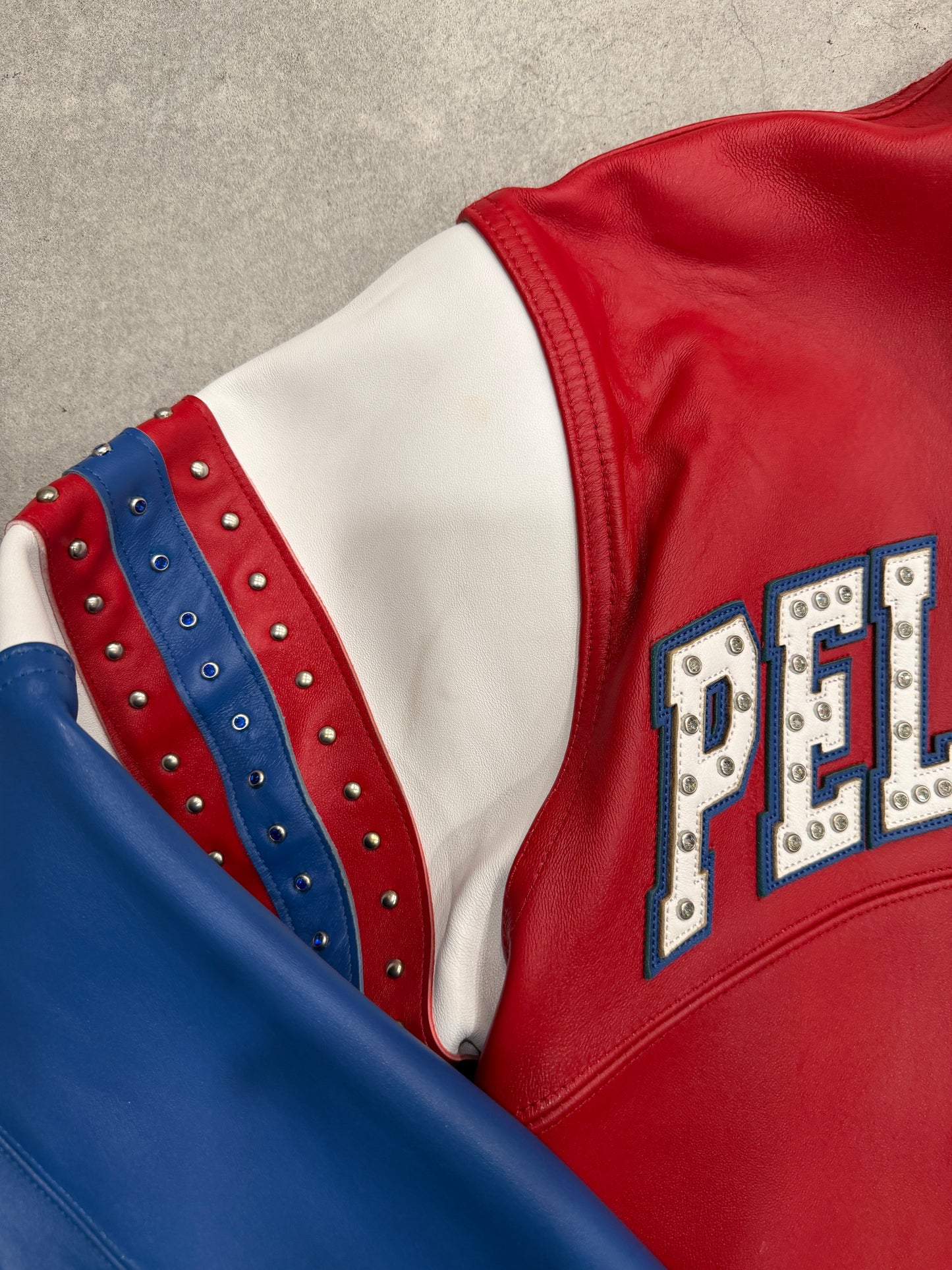Pelle Pelle Arches Jacket Soda Club Red Blue [USED] - XL (Used)
