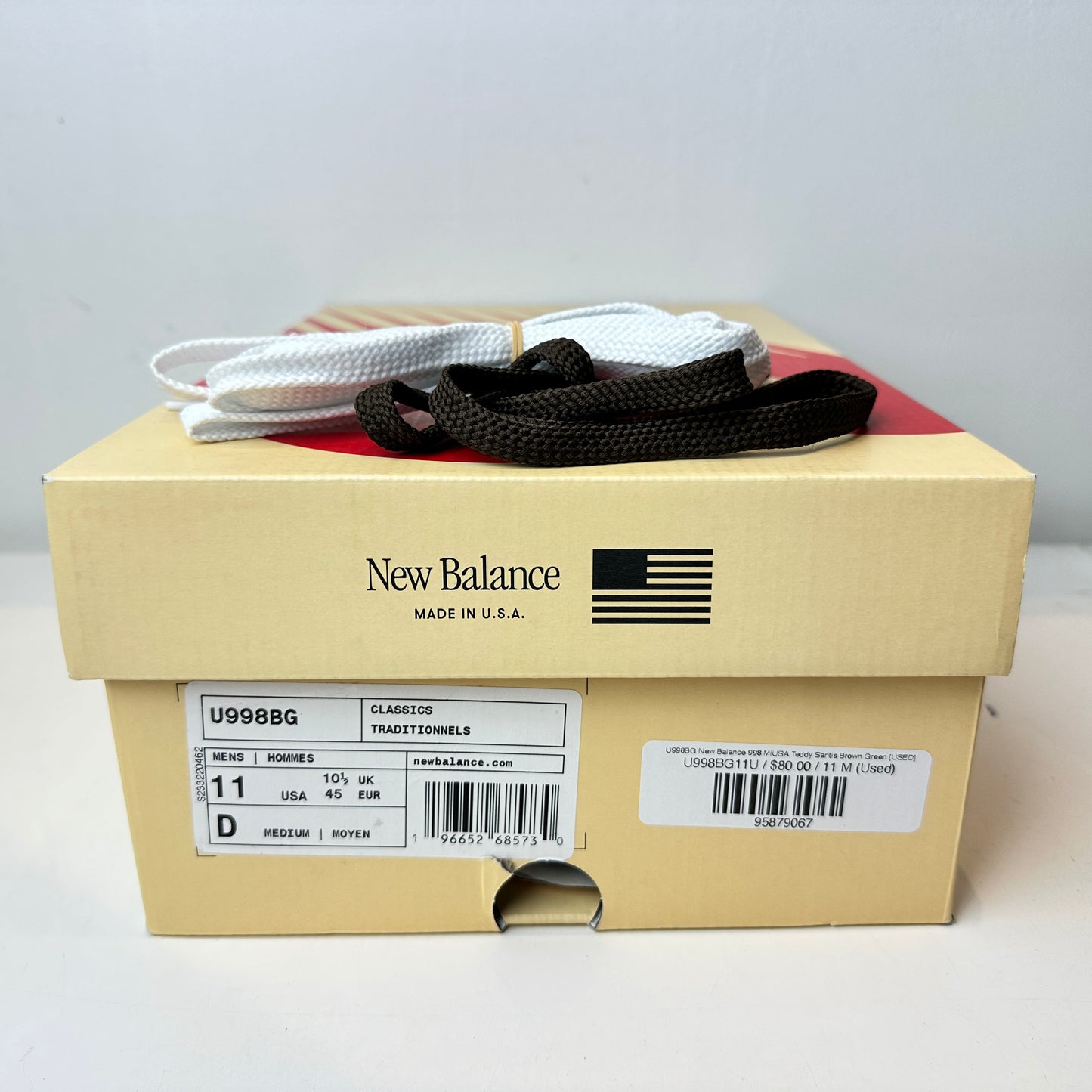 U998BG New Balance 998 MiUSA Teddy Santis Brown Green [USED] - 11 M (Used)