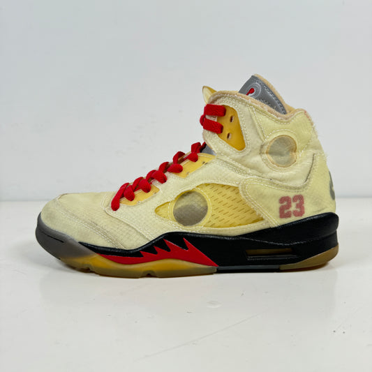 DH8565 100 Jordan 5 Off-White Sail [USED] - 7 M (Used) (No Insoles)