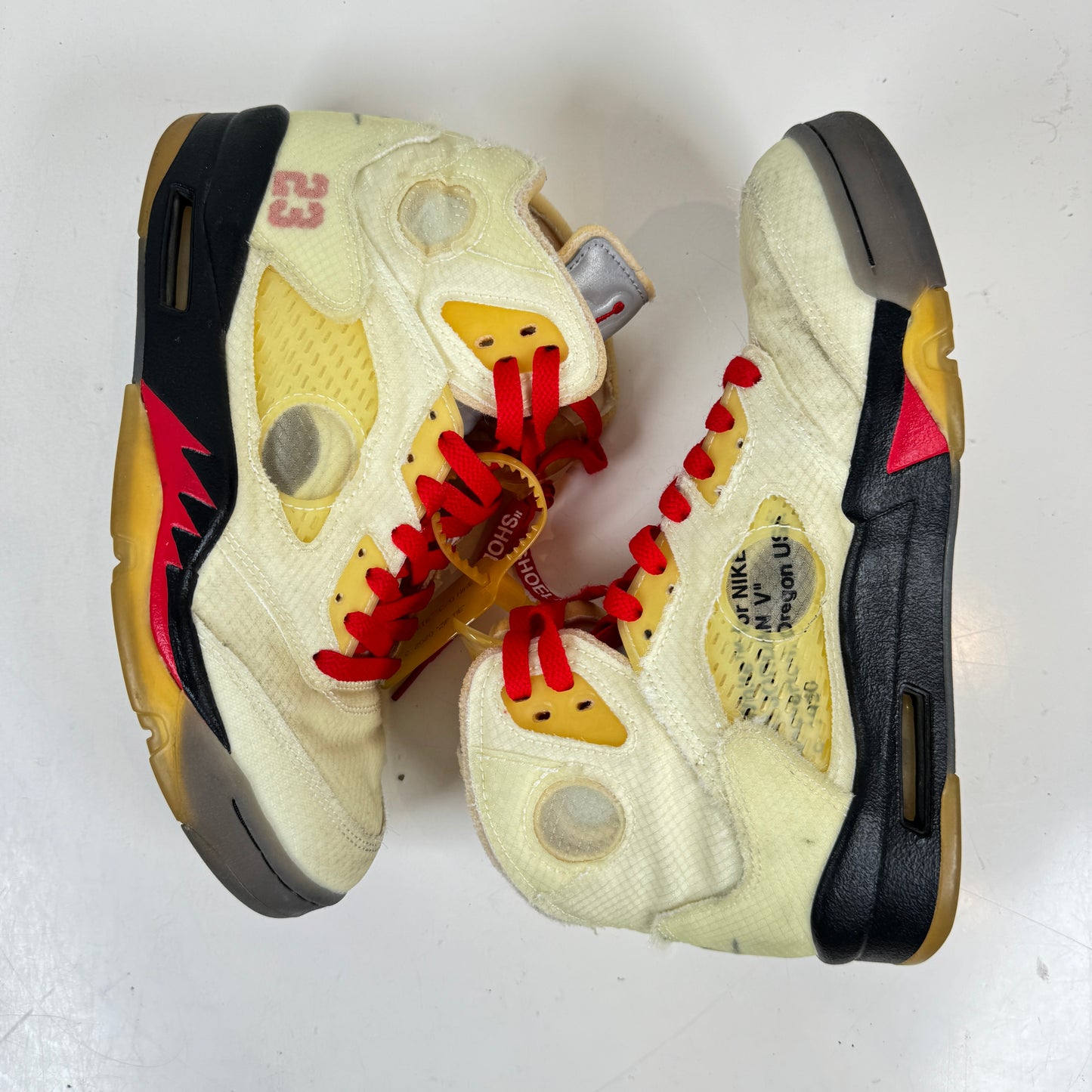 DH8565 100 Jordan 5 Off-White Sail [USED] - 7 M (Used) (No Insoles)