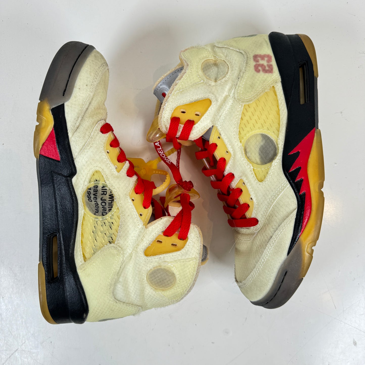 DH8565 100 Jordan 5 Off-White Sail [USED] - 7 M (Used) (No Insoles)