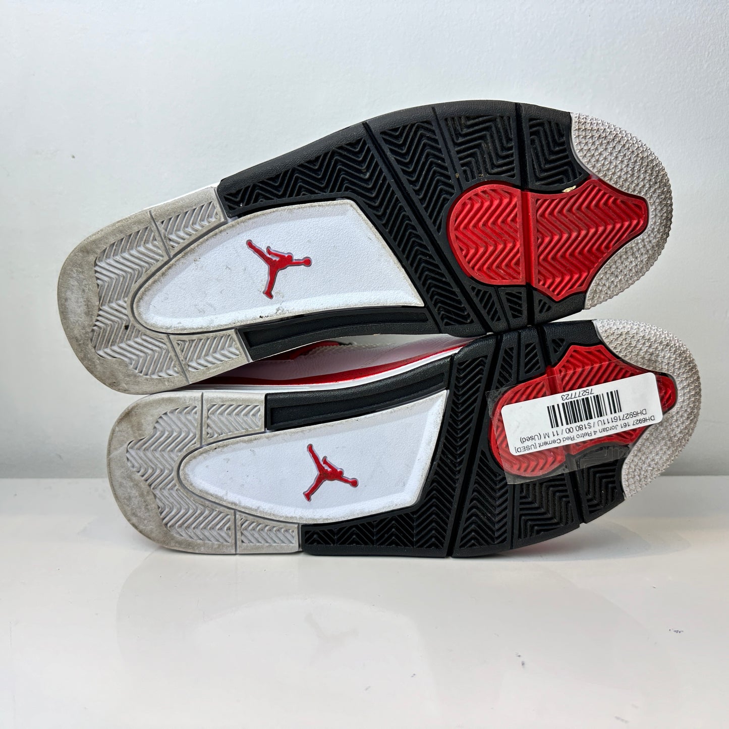 DH6927 161 Jordan 4 Retro Red Cement [USED] - 11 M (Used)