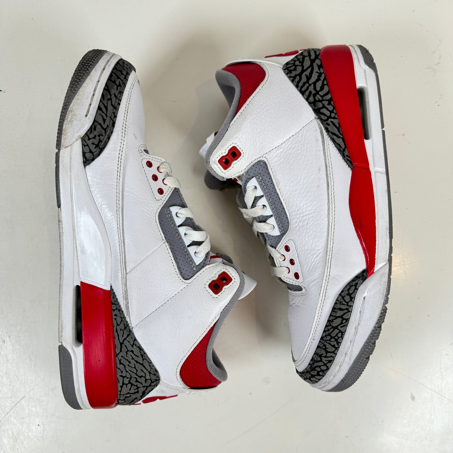 DN3707 160 Jordan 3 Retro Fire Red (2022) [USED] - 10 M (Used) (No Box)