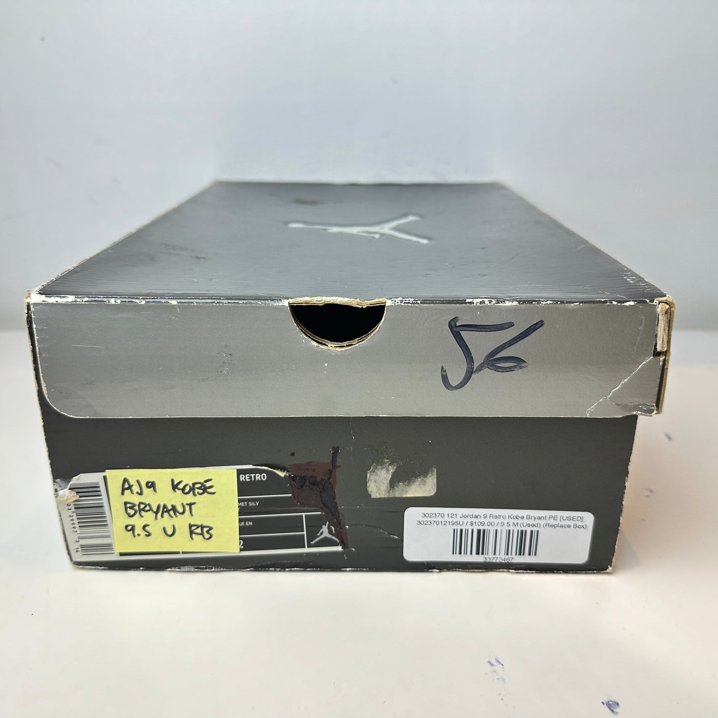 302370 121 Jordan 9 Retro Kobe Bryant PE [USED] - 9.5 M (Used) (Replace Box)