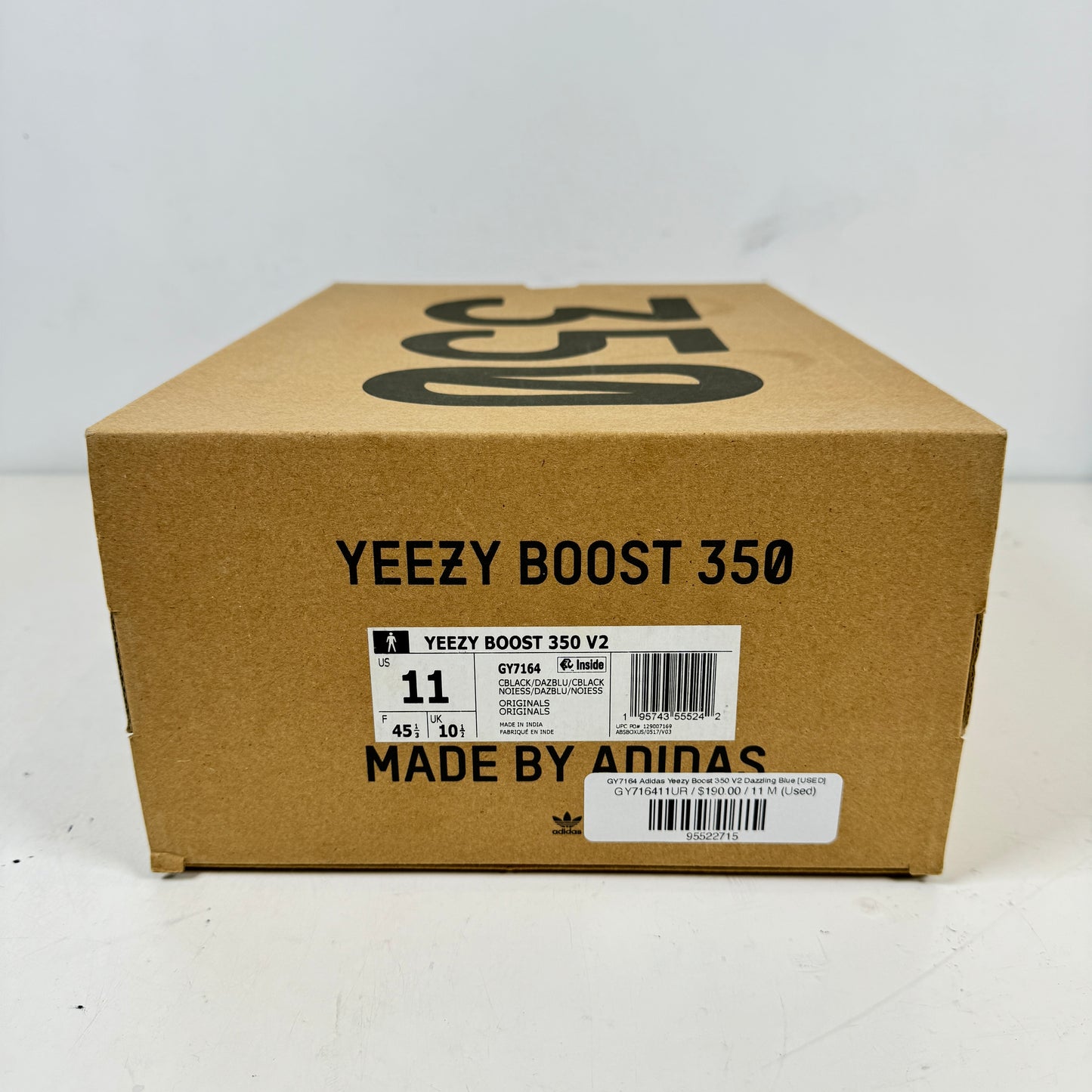 GY7164 Adidas Yeezy Boost 350 V2 Azul deslumbrante