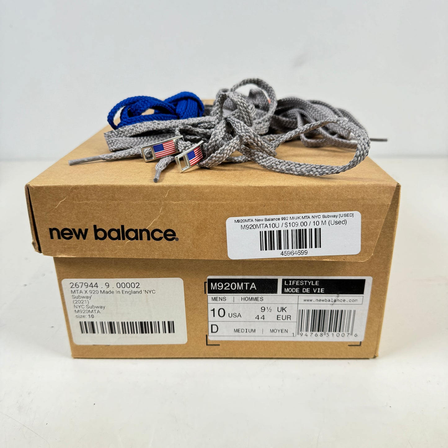 M920MTA New Balance 992 MiUK MTA NYC Subway [USED] - 10 M (Used)