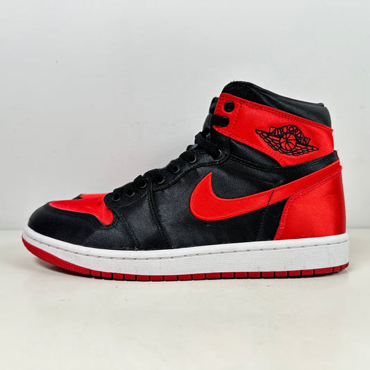 FD4810 061 Jordan 1 Retro High OG Satin Bred [USED] - 10 W (Used)