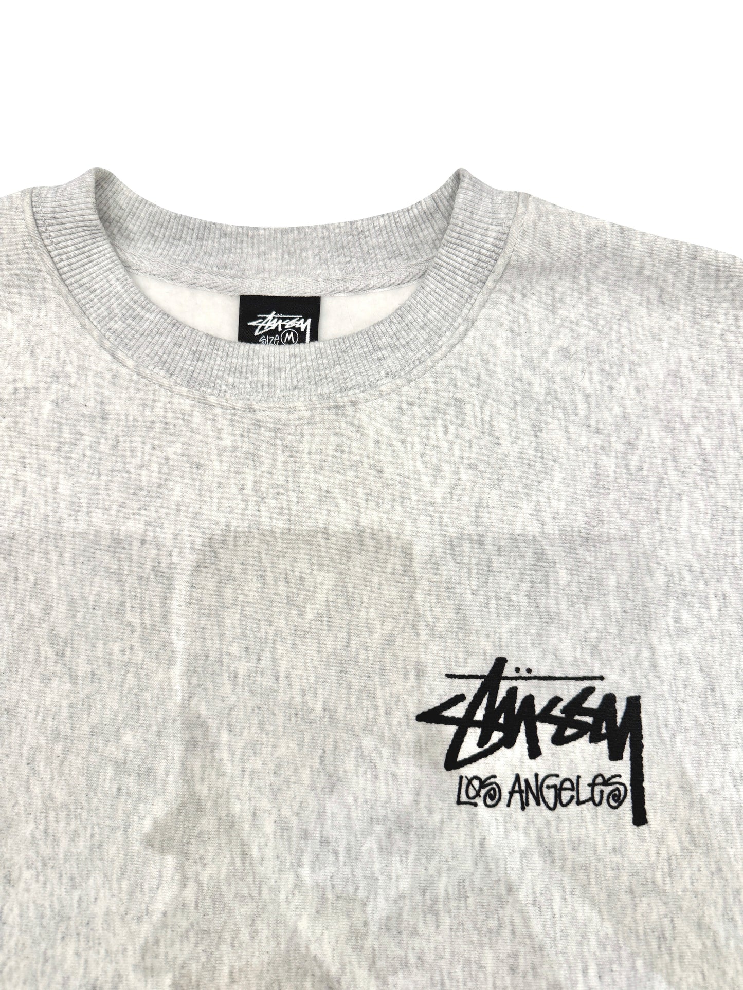 Stussy Stock Los Angeles Crewneck Grey