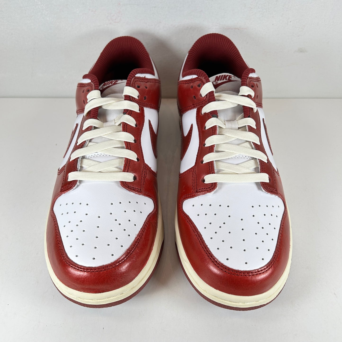 FJ4555 100 Nike Dunk Low PRM Vintage Team Red (Women's) [USED] - 10.5 W (Used)