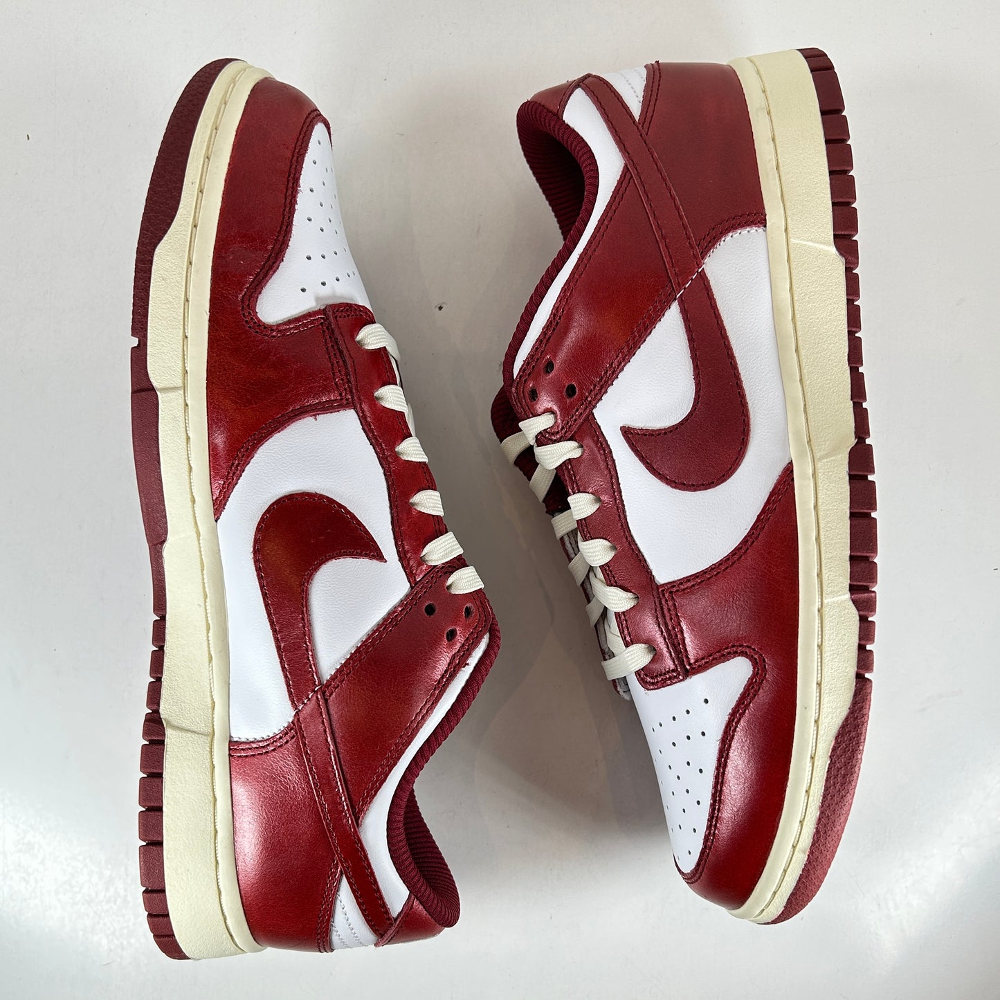 FJ4555 100 Nike Dunk Low PRM Vintage Team Red (Women's) [USED] - 10.5 W (Used)
