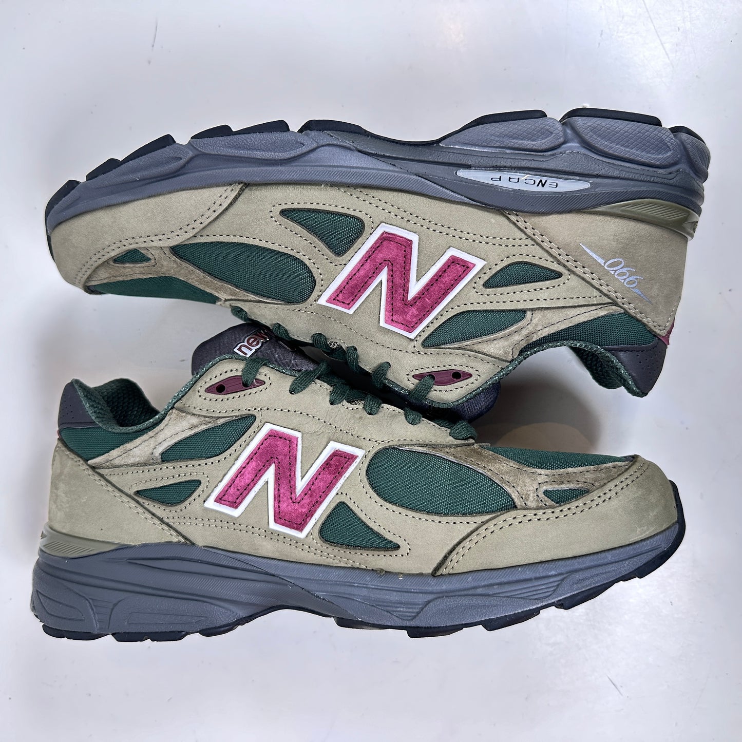 M990GP3 New Balance 990v3 MiUSA Teddy Santis Green Purple [USED] - 11 M (VNDS)