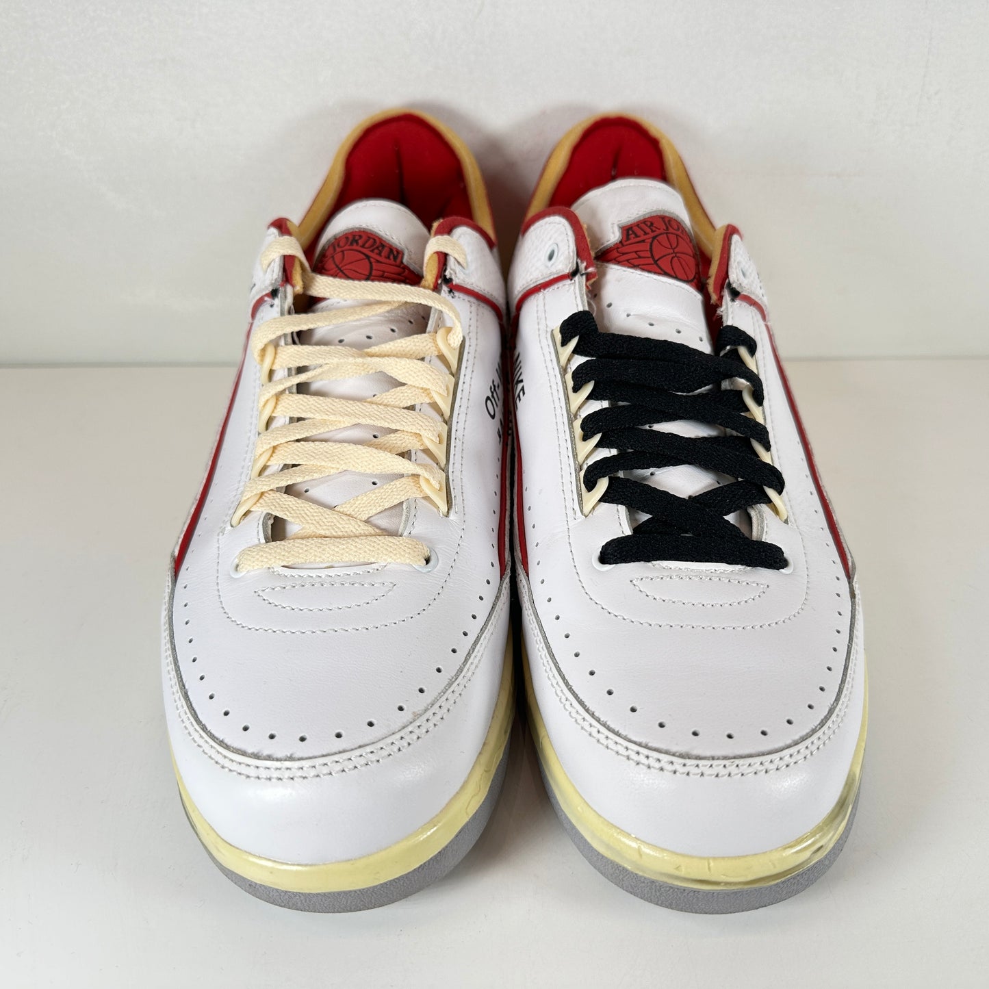 DJ4375 106 Jordan 2 Retro Low SP Off-White White Red [USED] - 13 M (Used) (No Box)