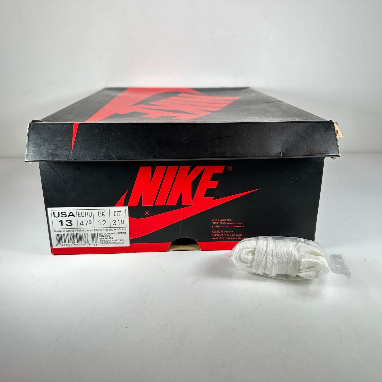 555088 125 Jordan 1 Retro Black Toe (2016) [USED] - 13 M (VNDS)