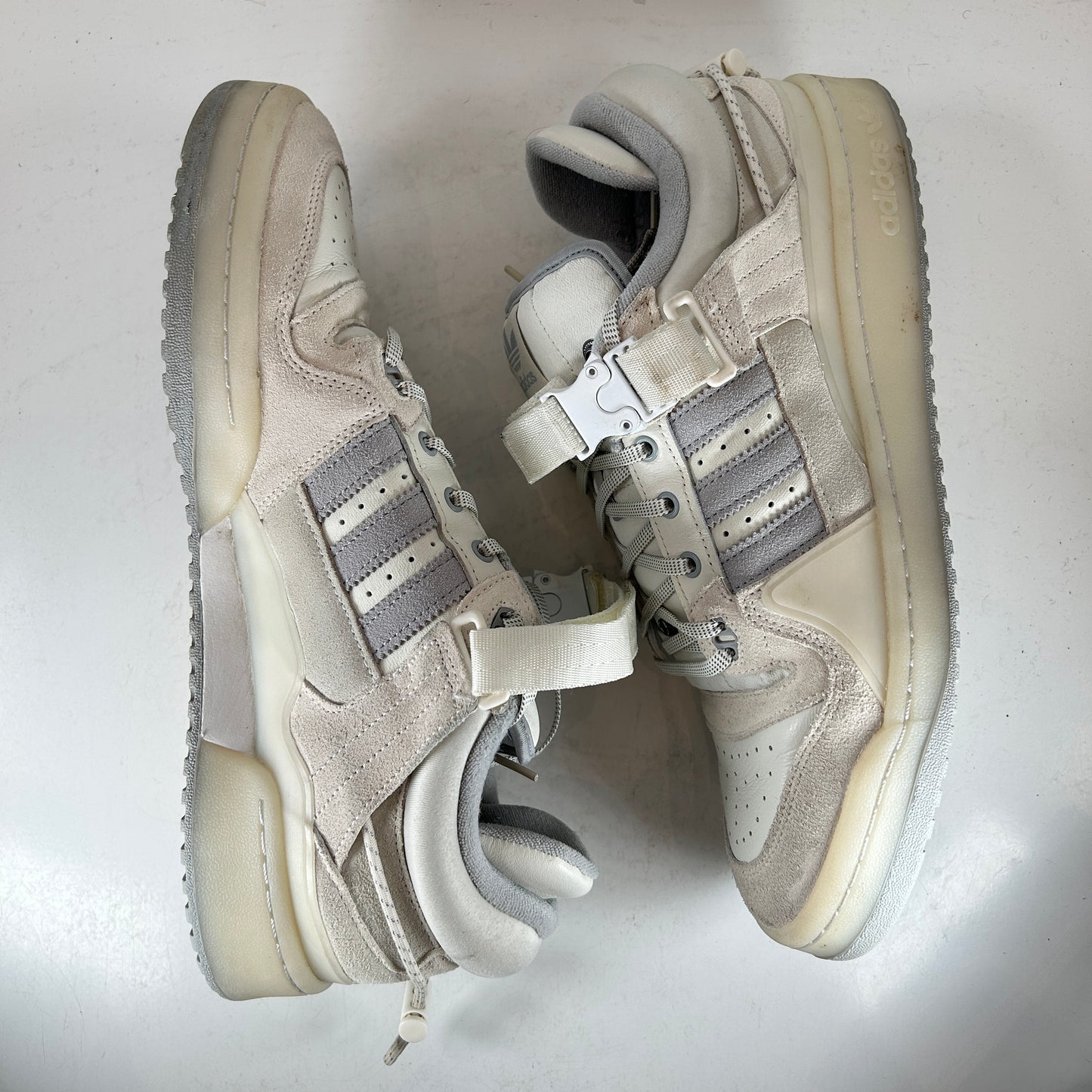 HQ2153 adidas Forum Buckle Low Bad Bunny Last Forum [USED] - 12 M (Used)