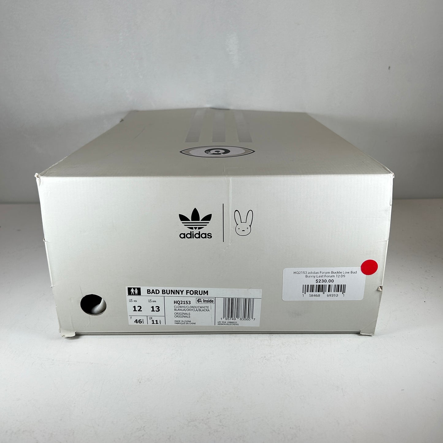 HQ2153 adidas Forum Buckle Low Bad Bunny Last Forum [USED] - 12 M (Used)