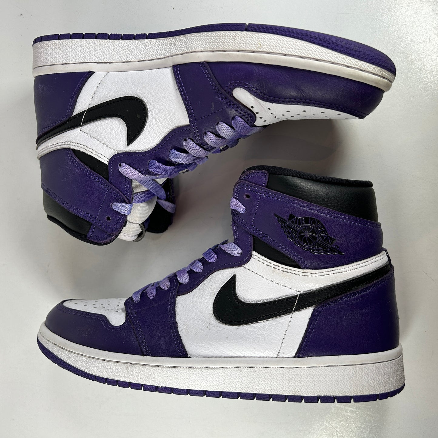 555088 500 Jordan 1 Court Purple [USED] - 8.5 M (Used)