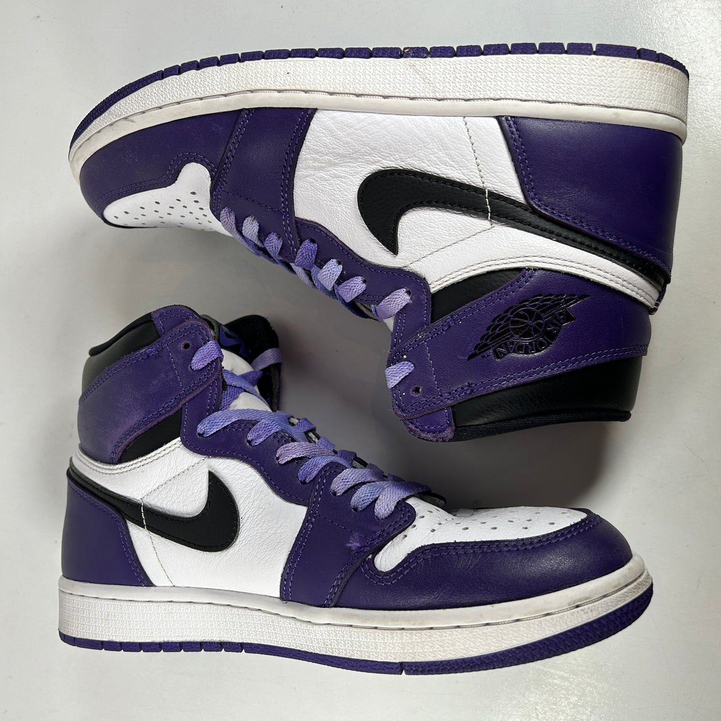 555088 500 Jordan 1 Court Purple [USED] - 8.5 M (Used)