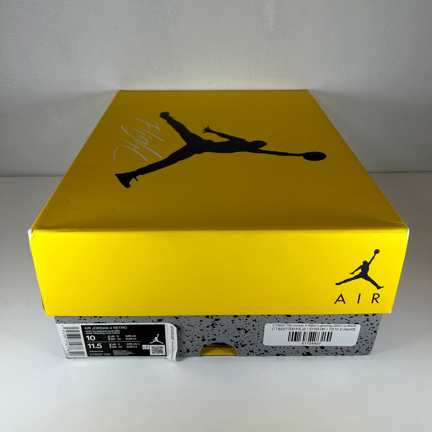 CT8527 700 Jordan 4 Retro Lightning (2021) [USED] - 10 M (Used2)