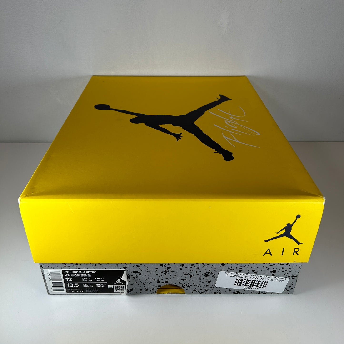 CT8527 700 Jordan 4 Retro Lightning (2021) [USED] - 12 M (Used)