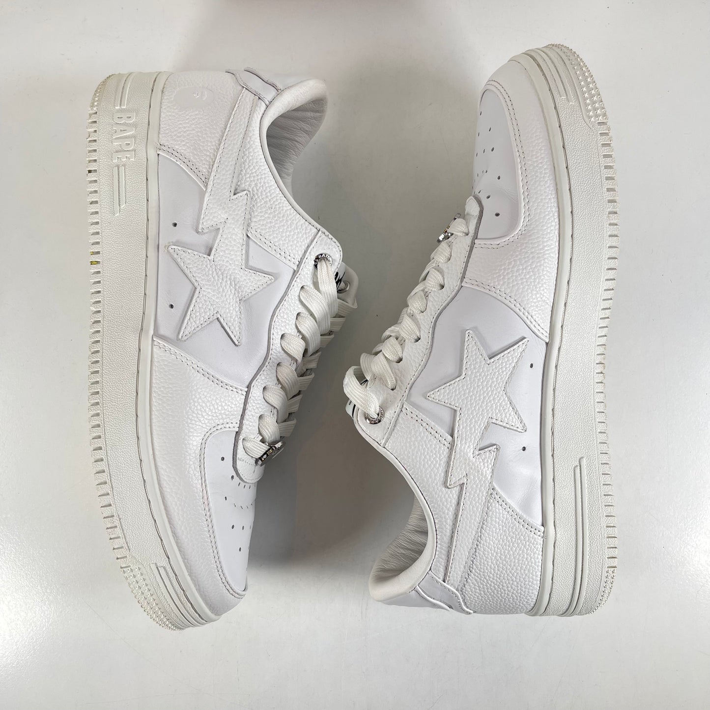 A Bathing Ape Bape Sta Low M2 White Leather (2020) [USED] - 11 M (Used)