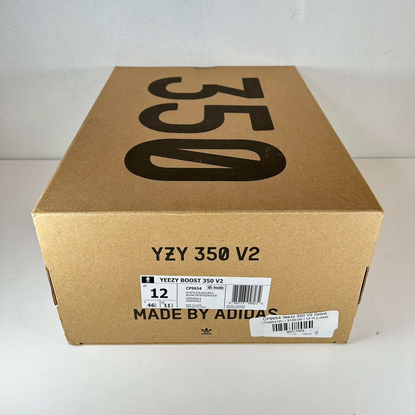 CP9654 Yeezy 350 V2 Zebra [USED] - 12 M (Used)