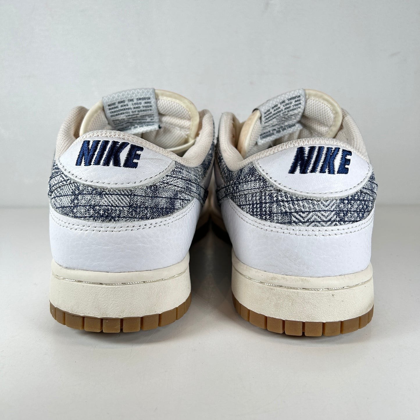 FN6881 100 Nike Dunk Low New Americana Washed Denim [USED] - 10 M (Used)