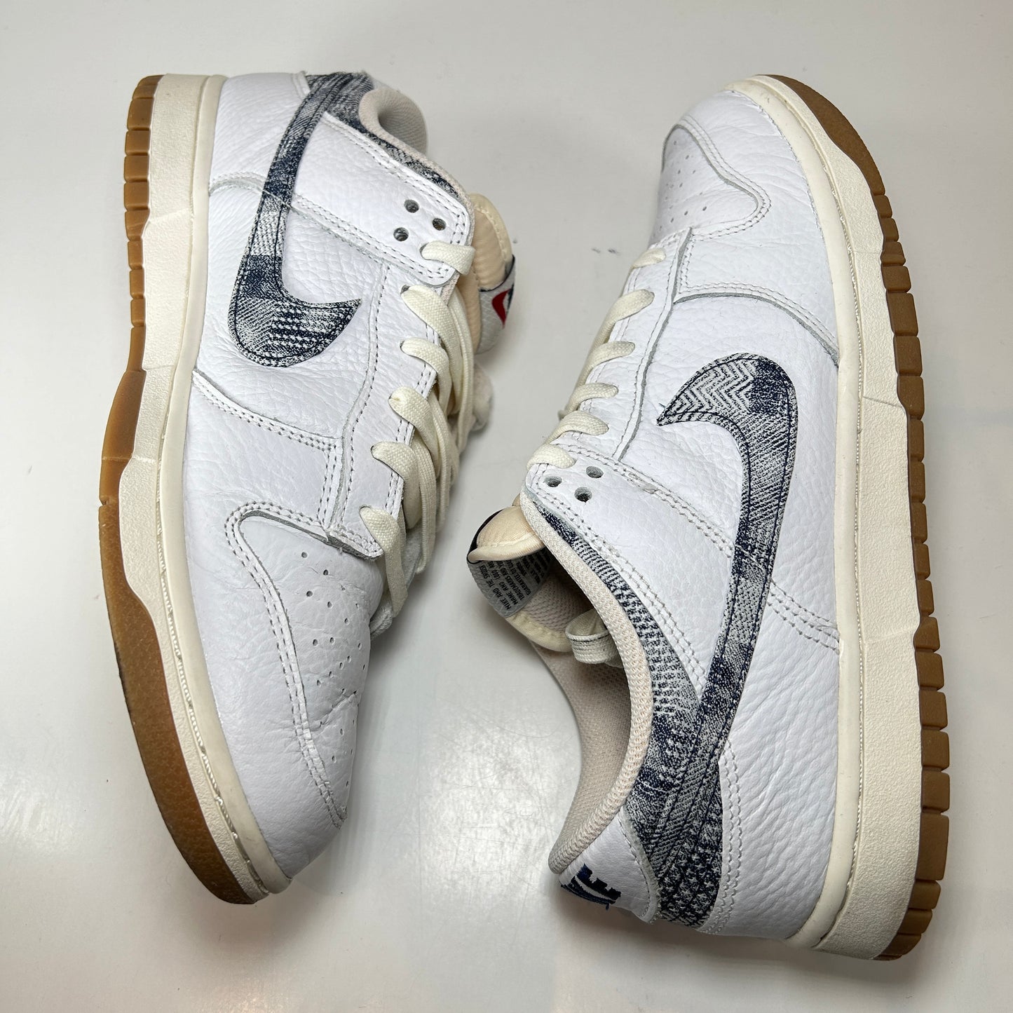 FN6881 100 Nike Dunk Low New Americana Washed Denim [USED] - 10 M (Used)