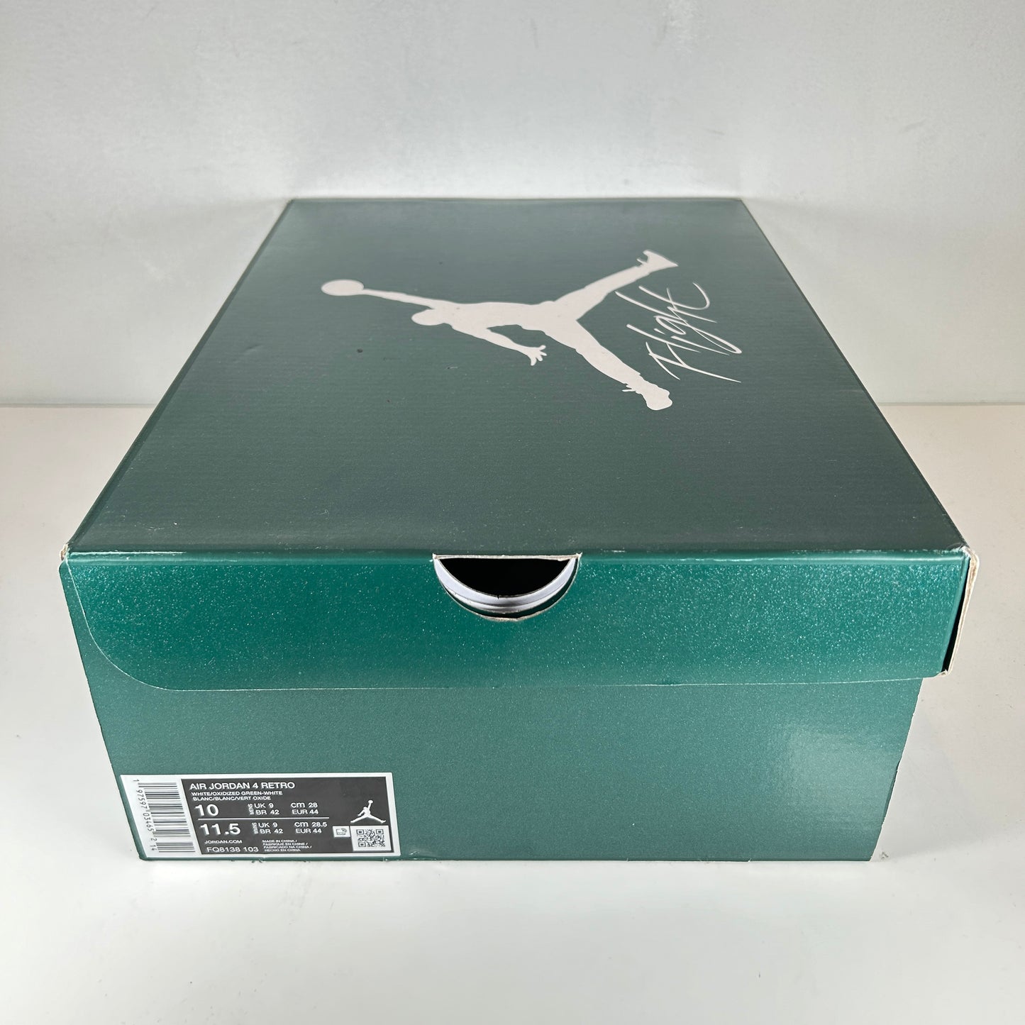 FQ8138 103 Jordan 4 Retro Oxidized Green [USED] - 10 M (Used)