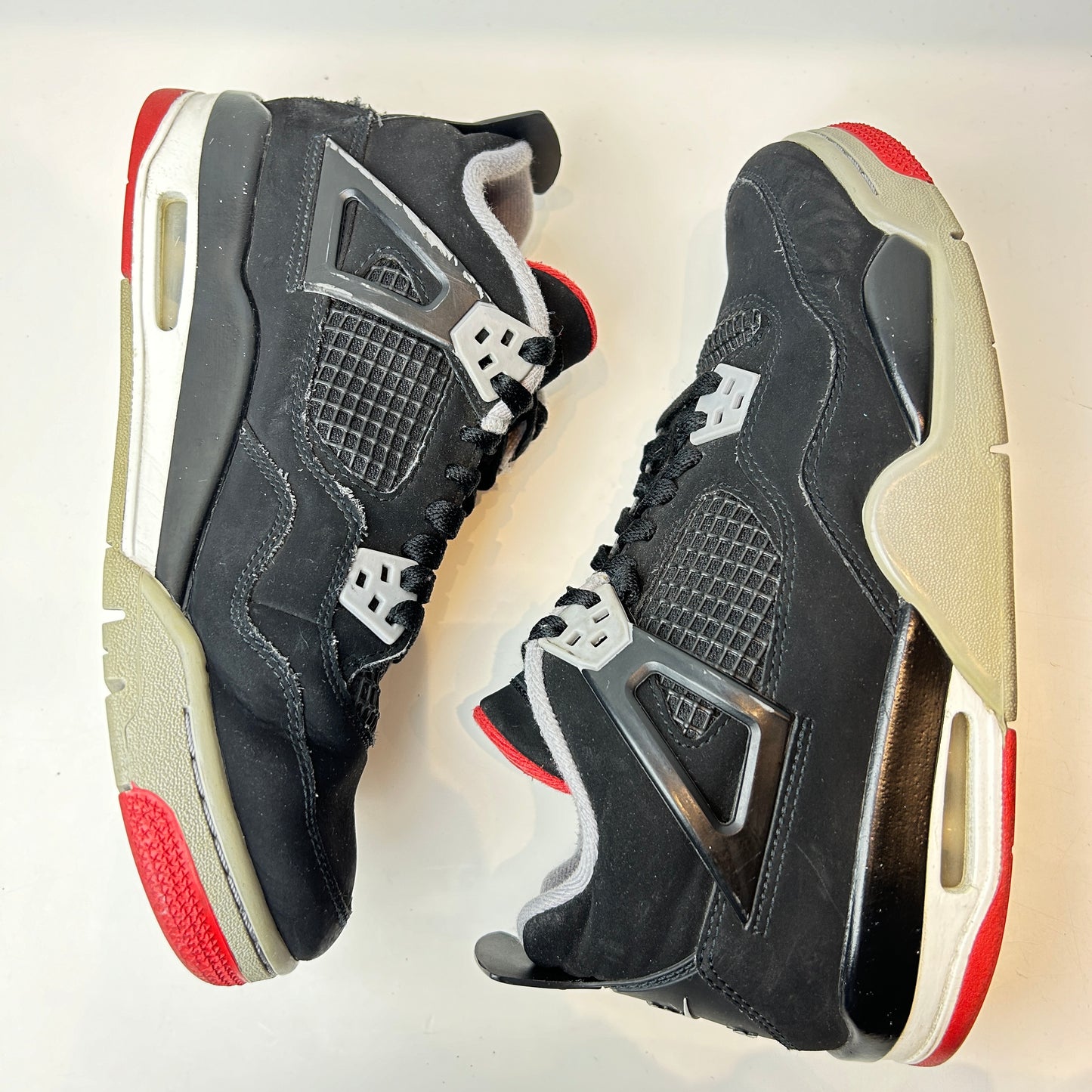 408452 060 Jordan 4 Retro Bred (2019) (GS) [USED] - 7 Y (Used) (No Box)