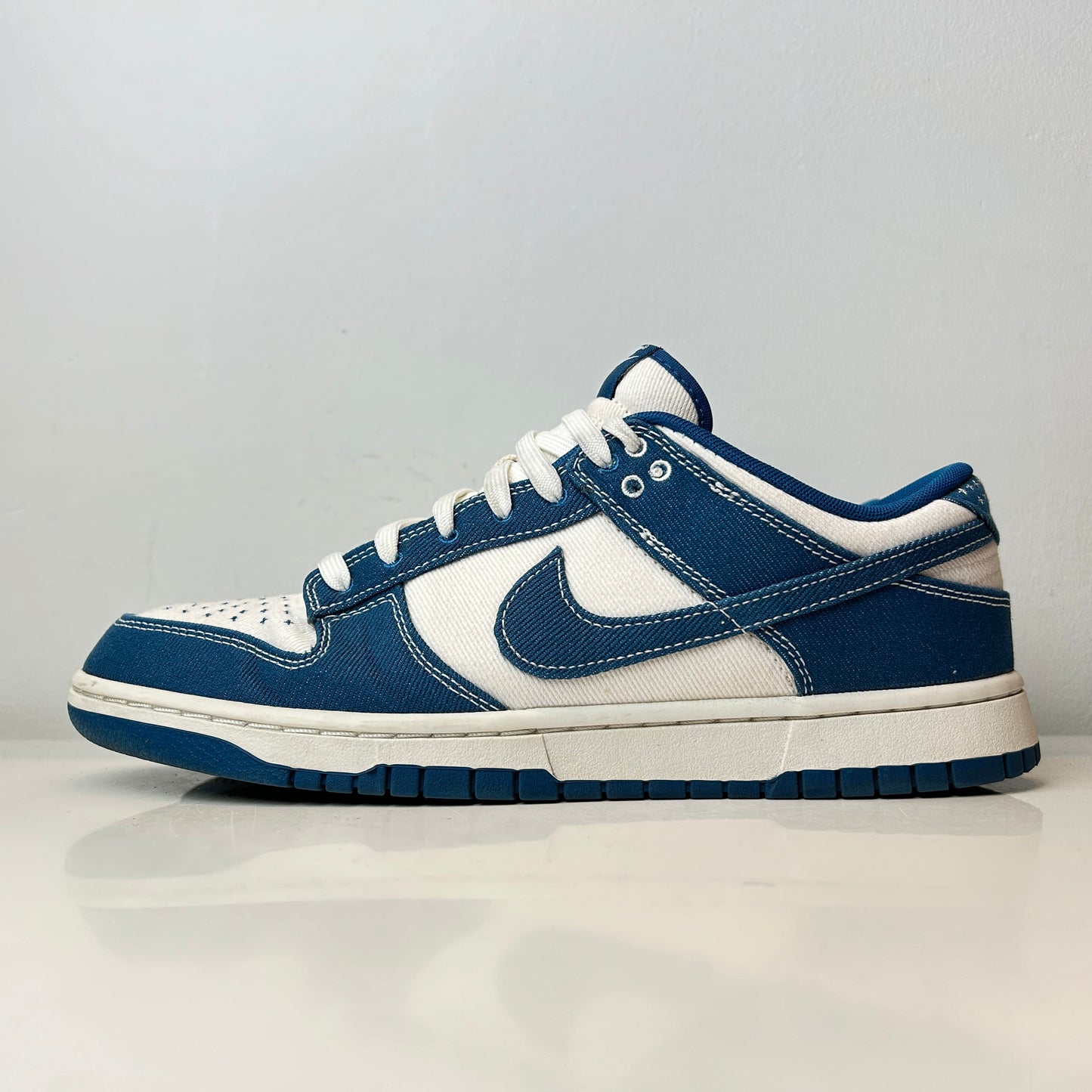 DV0834 101 Nike Dunk Low Industrial Blue Sashiko [USED] - 11.5 M (Used) (No Box)