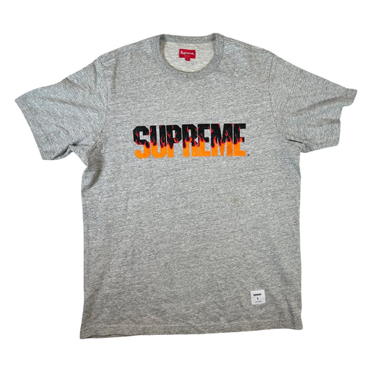 Supreme Flames S/S Top Heather Grey [USED] - L (Used)