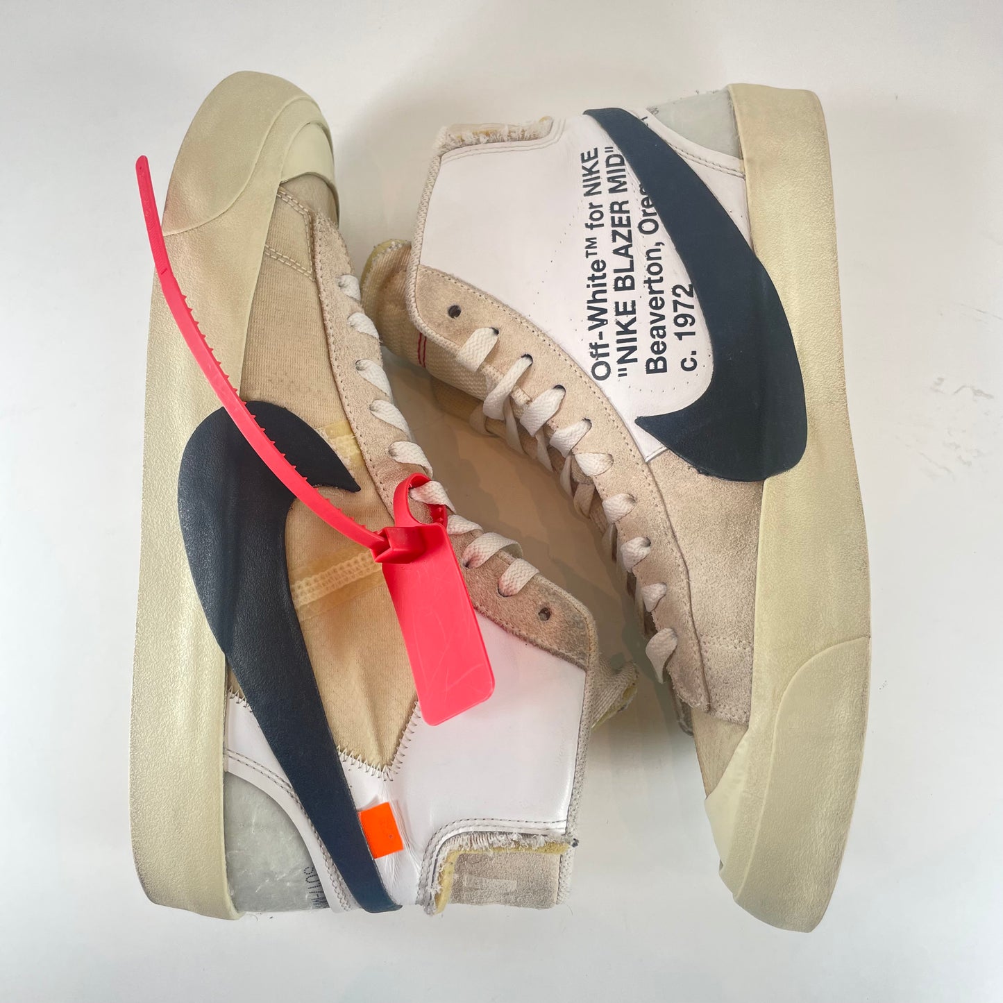 AA3832 100 Nike Blazer Mid Off-White [USED] - 10 M (Used) (No Box)