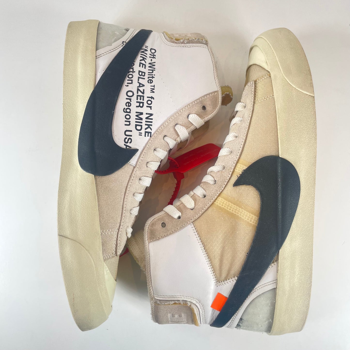 AA3832 100 Nike Blazer Mid Off-White [USED] - 10 M (Used) (No Box)