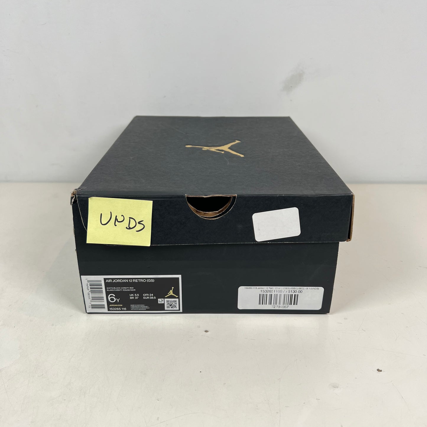 153265 116 Jordan 12 Retro Cherry (2023) (GS) [USED] - 6 Y (VNDS)