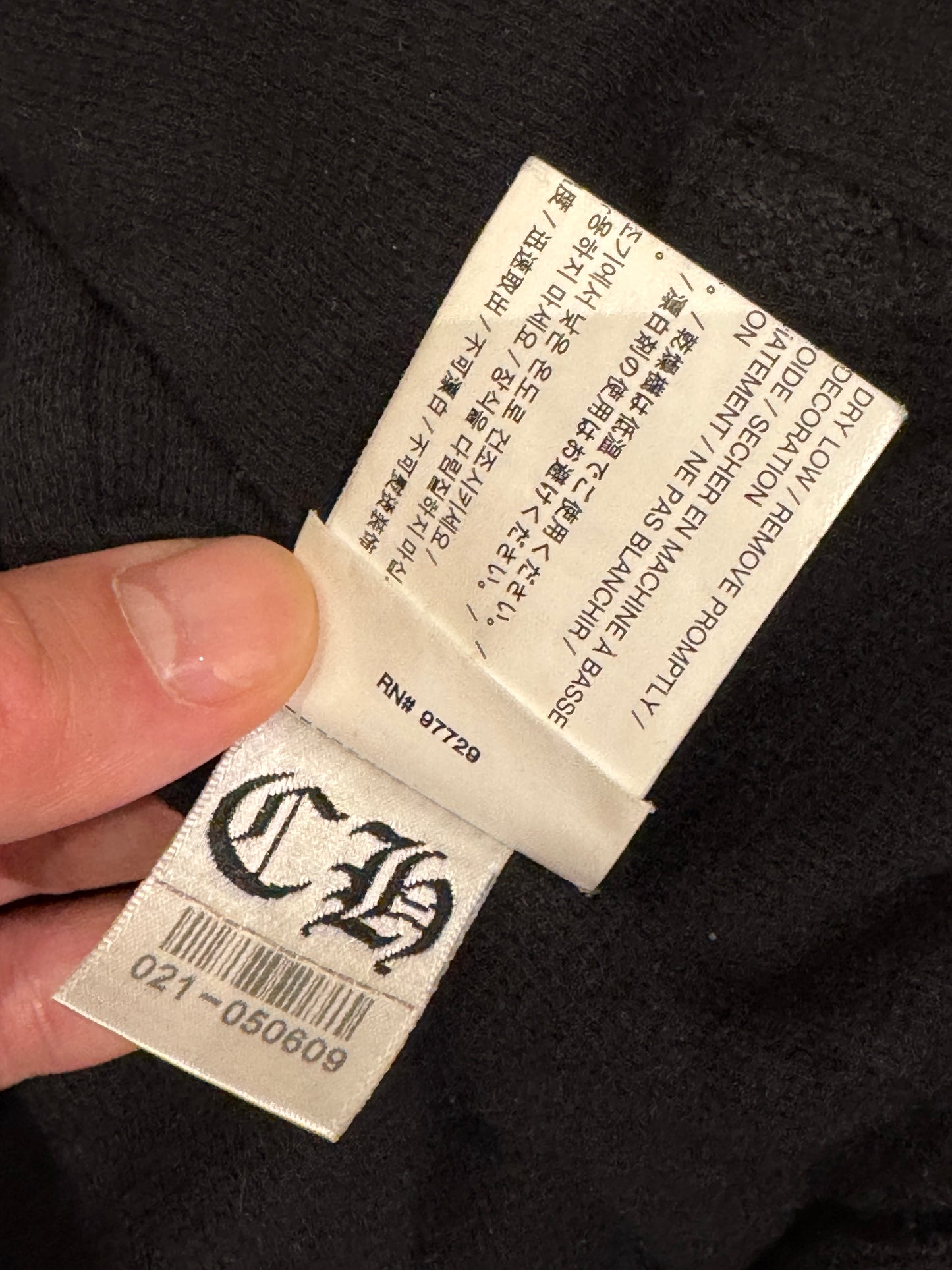 Chrome Hearts Malibu Exclusive Zip Up Thermal Hoodie [USED] - M (Used)