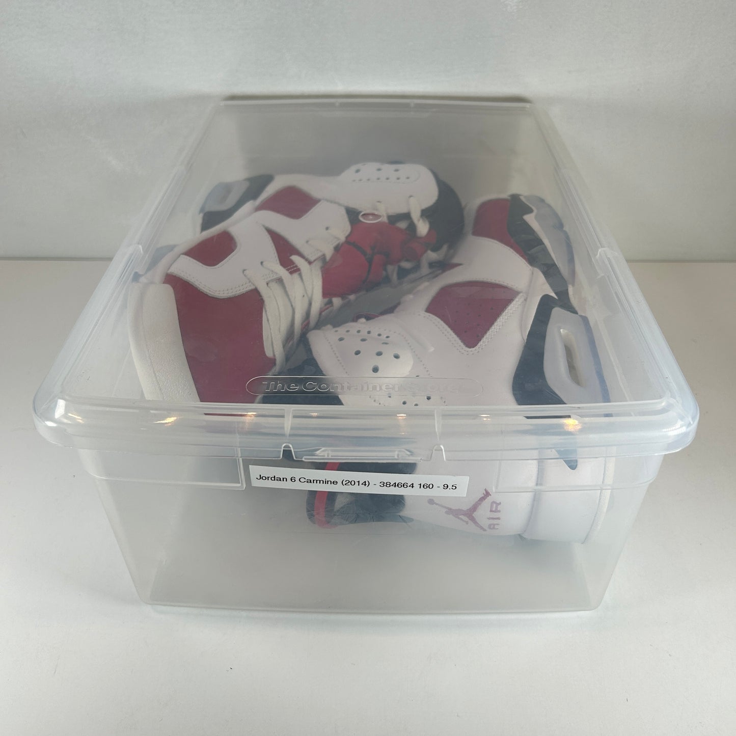 384664 160 Jordan 6 Retro Carmine (2014) [CONDITIONAL] - 9.5 M (Replace Box) (Soles Yellowing)