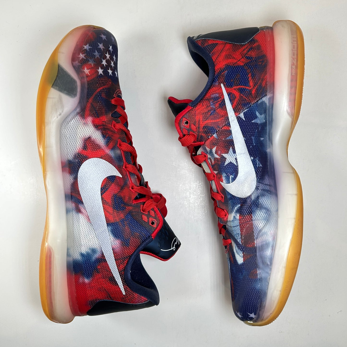 705317 604 Nike Kobe 10 Independence Day [USED] - 9.5 M (Used) (No Box)