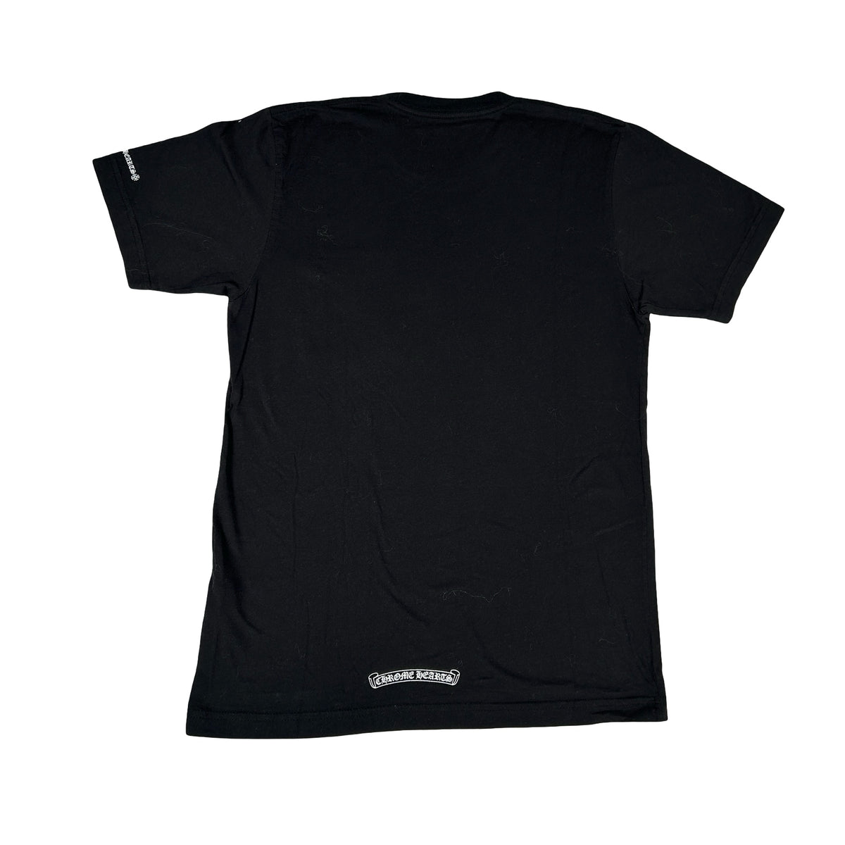 Chrome Hearts Neck Logo Black Cross Pocket Tee [USED] - M (Used)