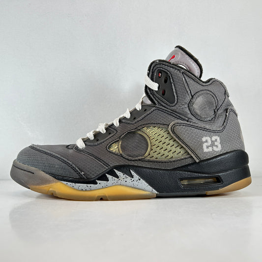 CT8480 001 Jordan 5 Off-White Black [USED] - 9.5 M (Used)