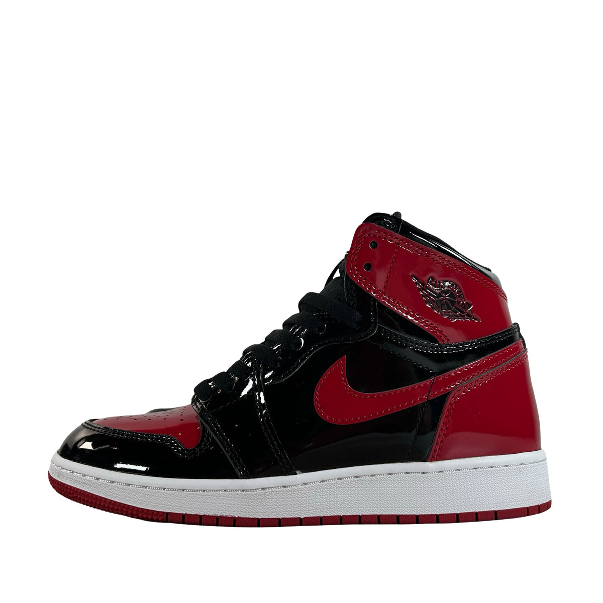 575441 063 Jordan 1 Retro High OG Patent Bred (GS) [USED] - 5.5 Y (Used4)