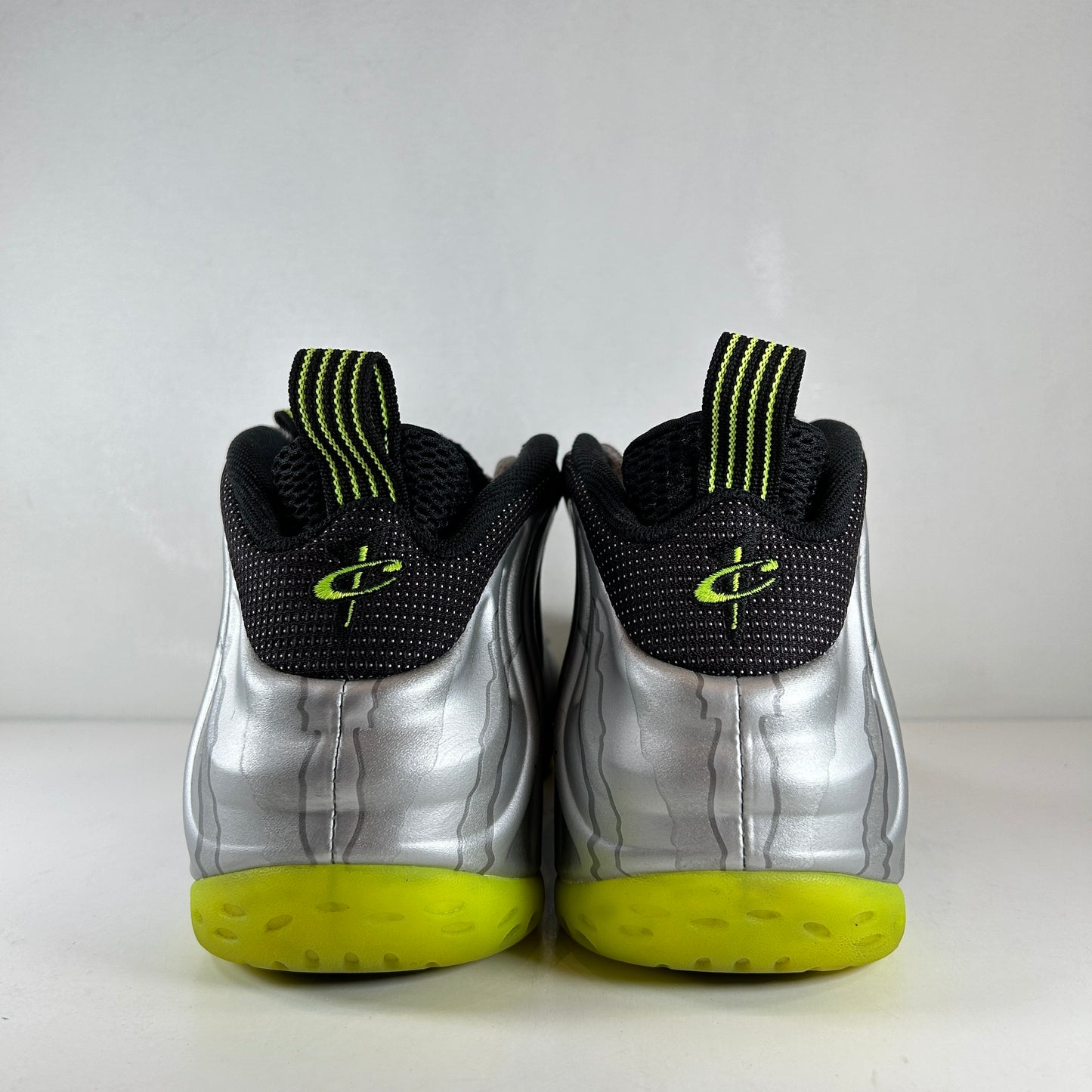 575420 004 Nike Air Foamposite One Silver Volt Camo [USED] - 11 M (Used) (Replace Box)