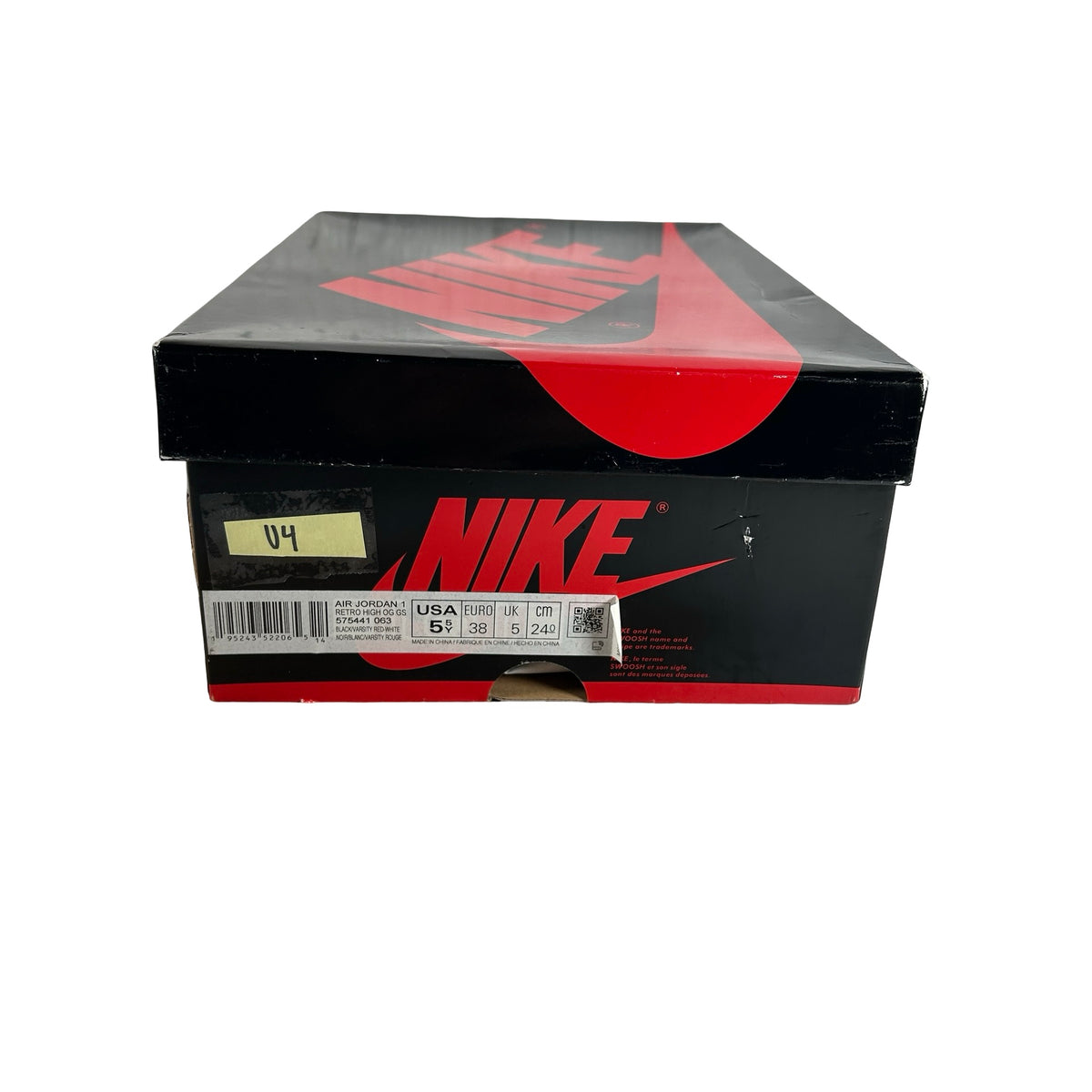 575441 063 Jordan 1 Retro High OG Patent Bred (GS) [USED] - 5.5 Y (Used4)