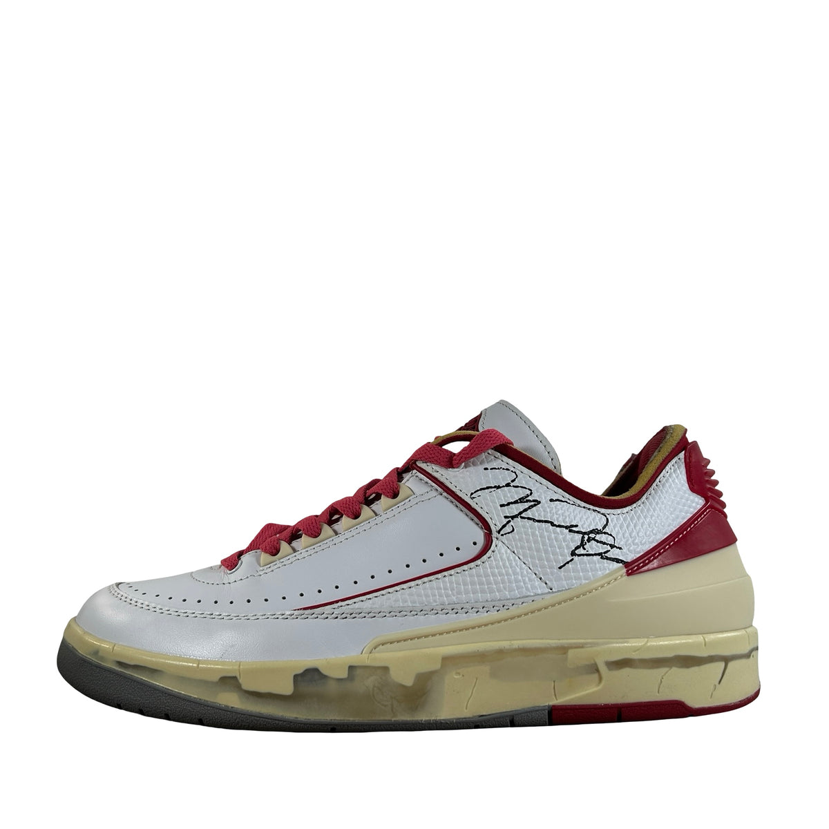 DJ4375 106 Jordan 2 Retro Low SP Off-White White Red [USED] - 9.5 M (Used3)