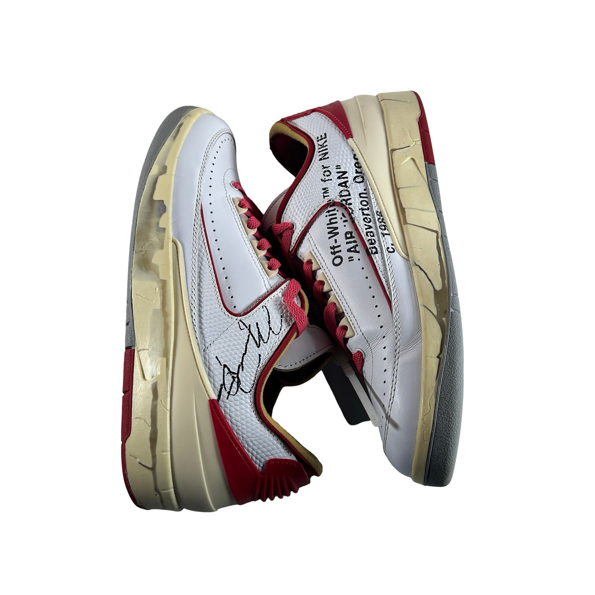 DJ4375 106 Jordan 2 Retro Low SP Off-White White Red [USED] - 9.5 M (Used3)