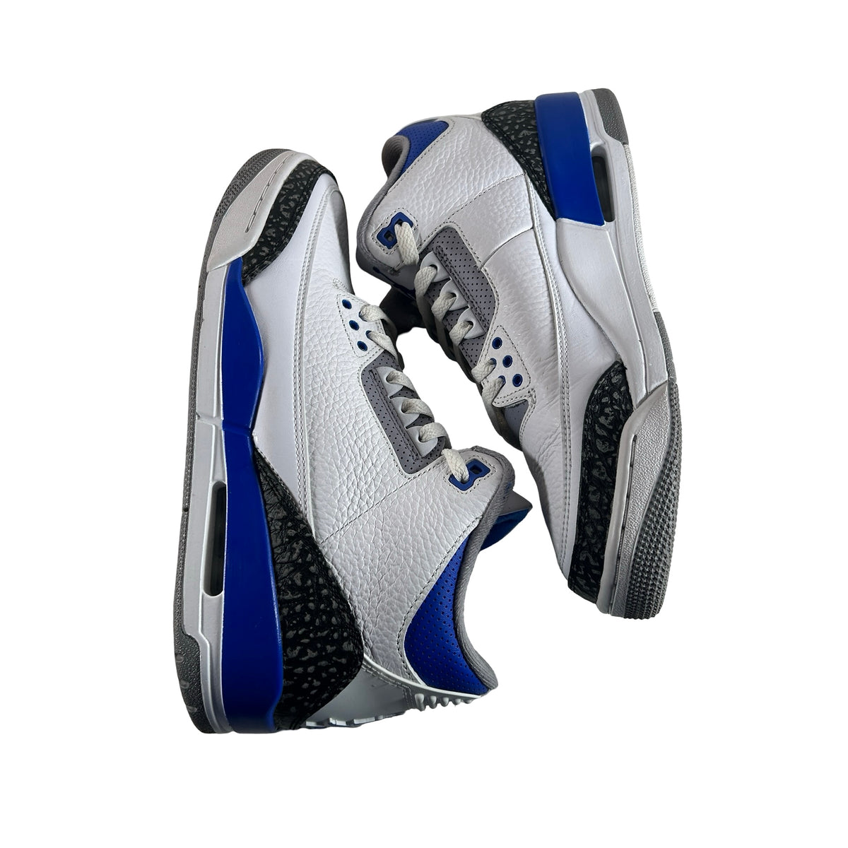 CT8532 145 Jordan 3 Retro Racer Blue [USED] -  9.5 M (Used2) (No Box2)